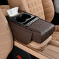 Multifunctional PU leather armrest mat for cars