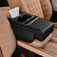 Multifunctional PU leather armrest mat for cars