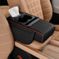 Multifunctional PU leather armrest mat for cars