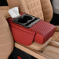 Multifunctional PU leather armrest mat for cars