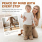 Toddler Warm Waterproof Anti-Slip Full-Heel Slippers