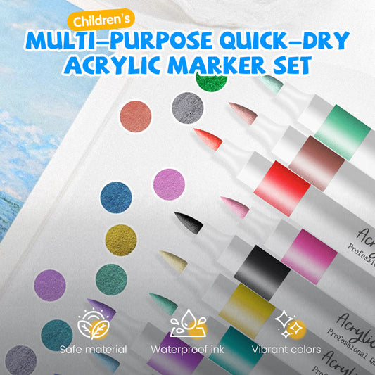🎁New Year's Sale 60% OFF🎉Multi-Purpose Quick-Dry Acrylic Marker Set