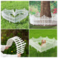 White Edged Garden Picket Fence
